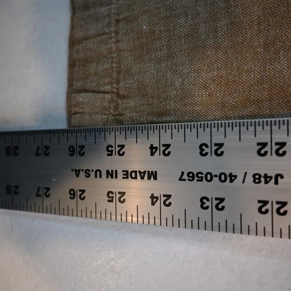 Banana Republic 35x32 Brown Linen Drawstring Mason Athletic Tapered Mens Pants